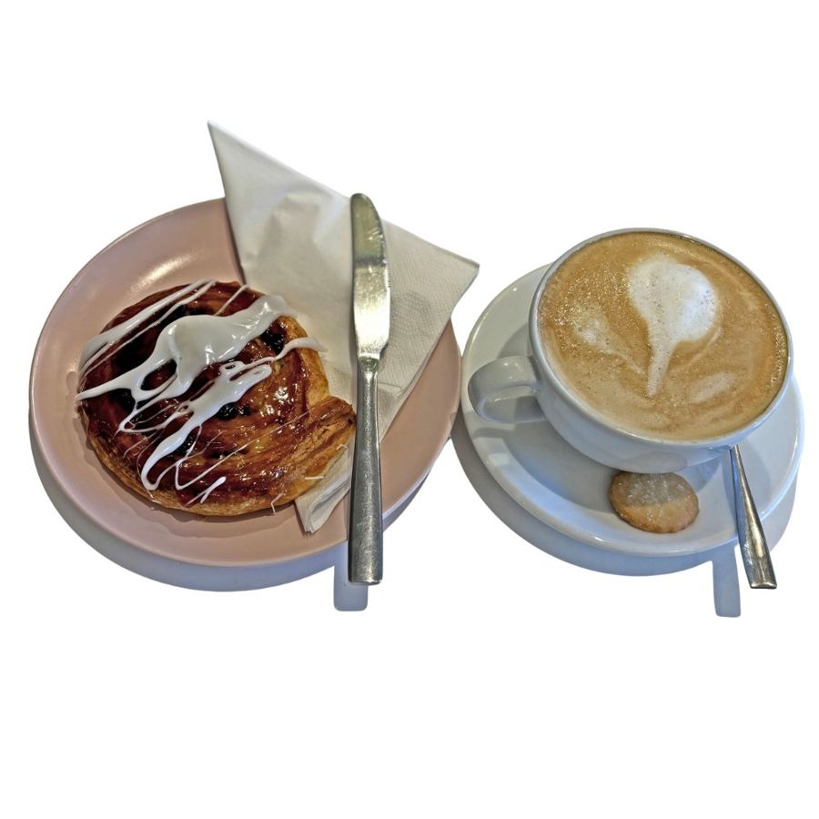Cake and a latte at North’s Café
