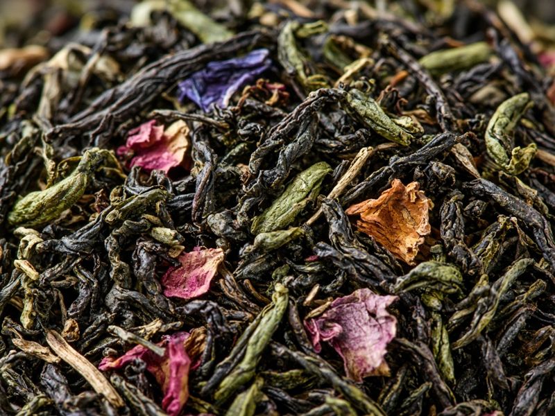 Close-up of loose-leaf tea